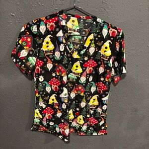 Women’s GT Performance Mushroom and Gnome Scrub Top